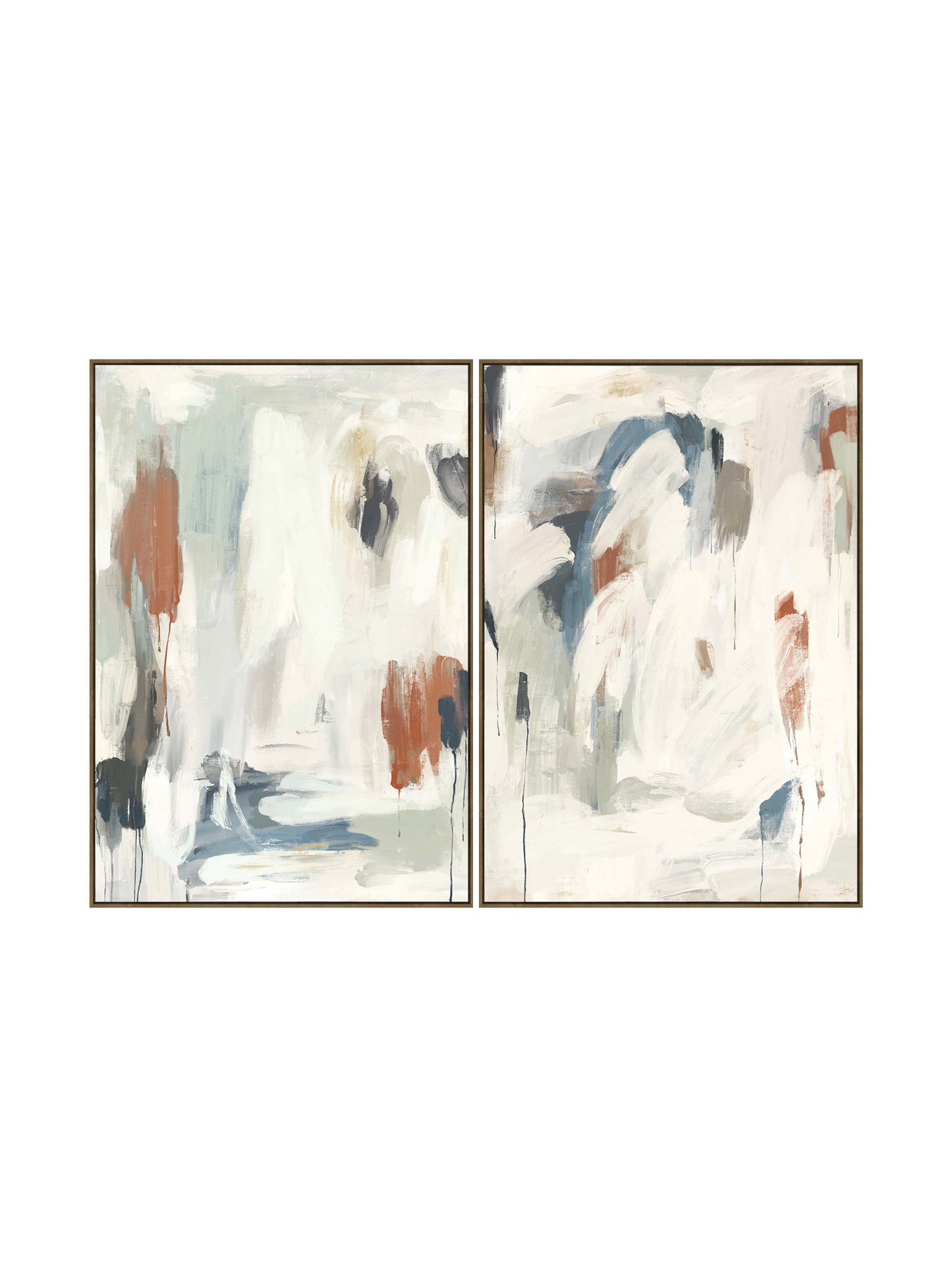 Muted Harmony Wall Art Set 2 in Pearl Ash