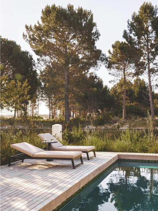 Tangier Outdoor Lounger in Driftwood