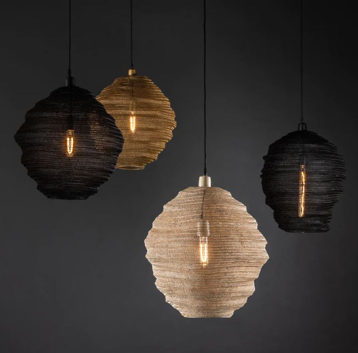 Lampara Mesh Pendant in Gold