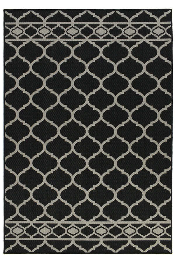 LATTICE BLACK Rug & Runner