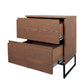Haven Nightstand in French Oak - Medium