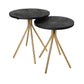 Mombasa Side Table Set of 2 in Mud
