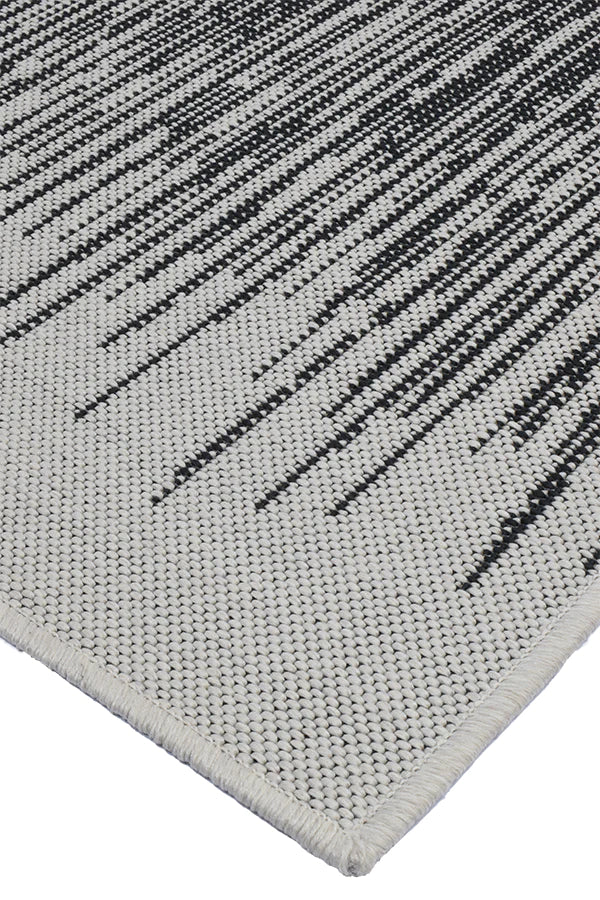 PULSE WHITE WITH BLACK Rug & Runner