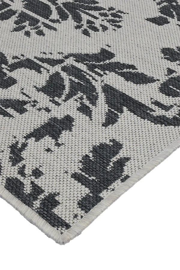 CAMBRIC WHITE WITH GREY Rug & Runner