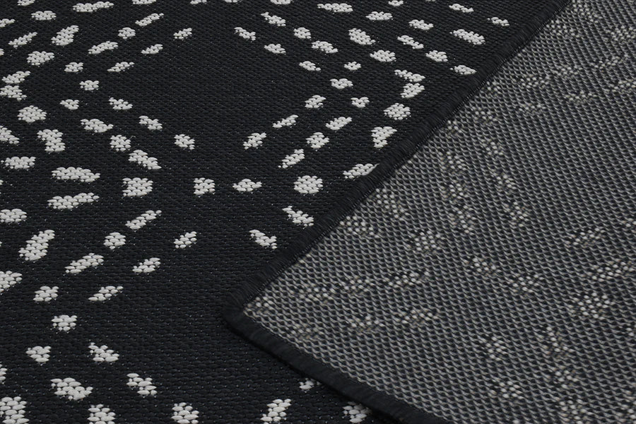 TUMZI BLACK Rug & Runner